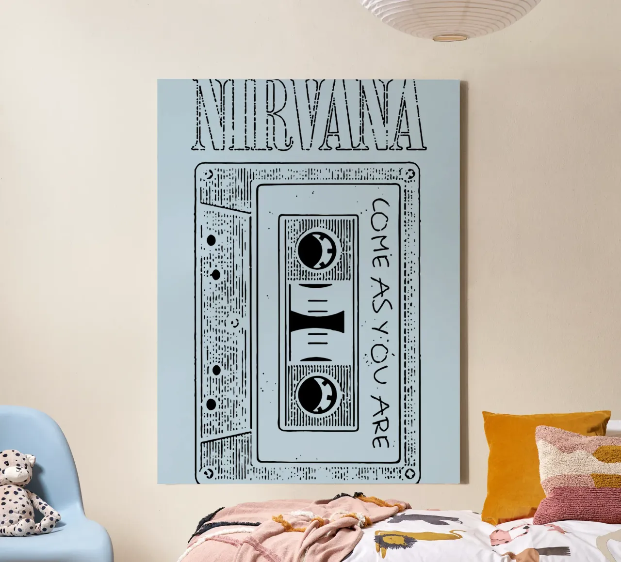 Come As You Are Cassette tela con Cornice a cassetta da Gunawan Rb
