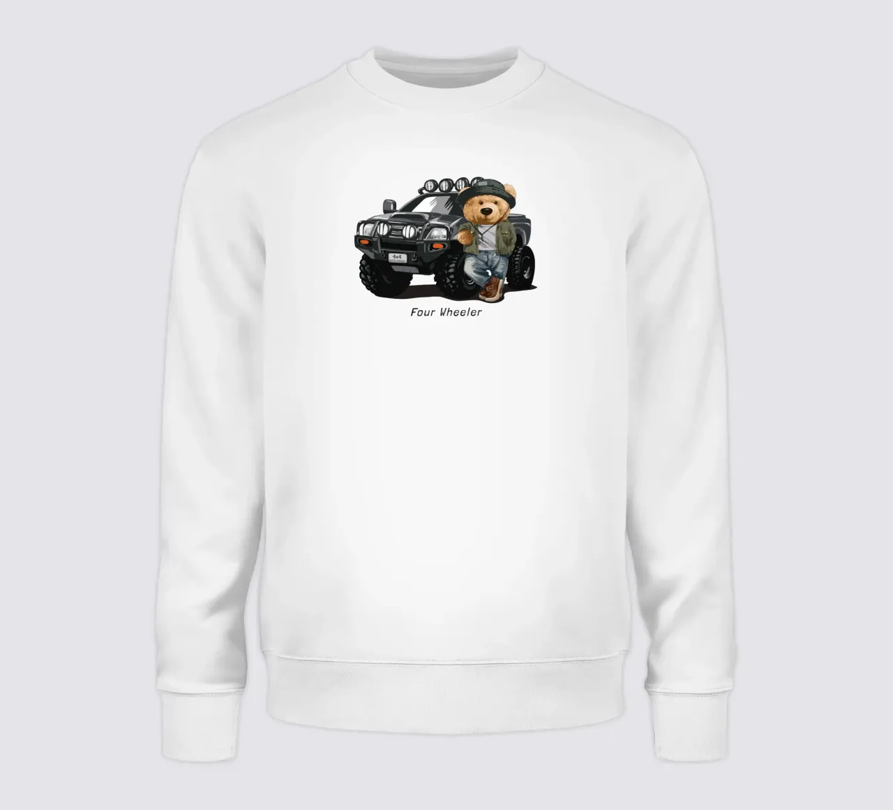 Orso Wheeler felpa da Bear Tees