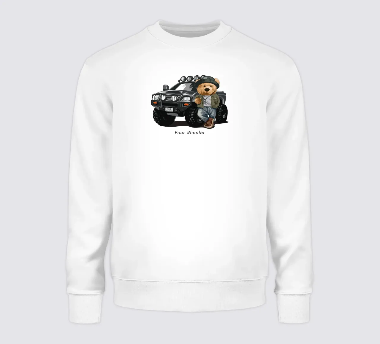 Orso Wheeler felpa da Bear Tees