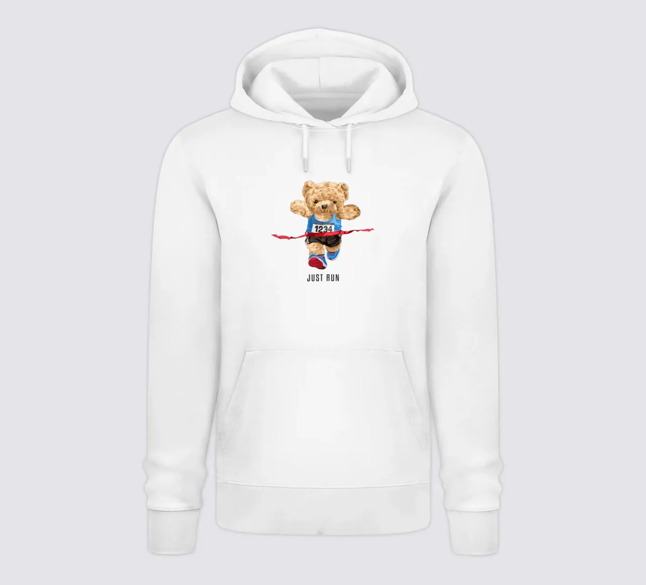 Orso da corsa Just Run felpa con cappuccio da Bear Tees