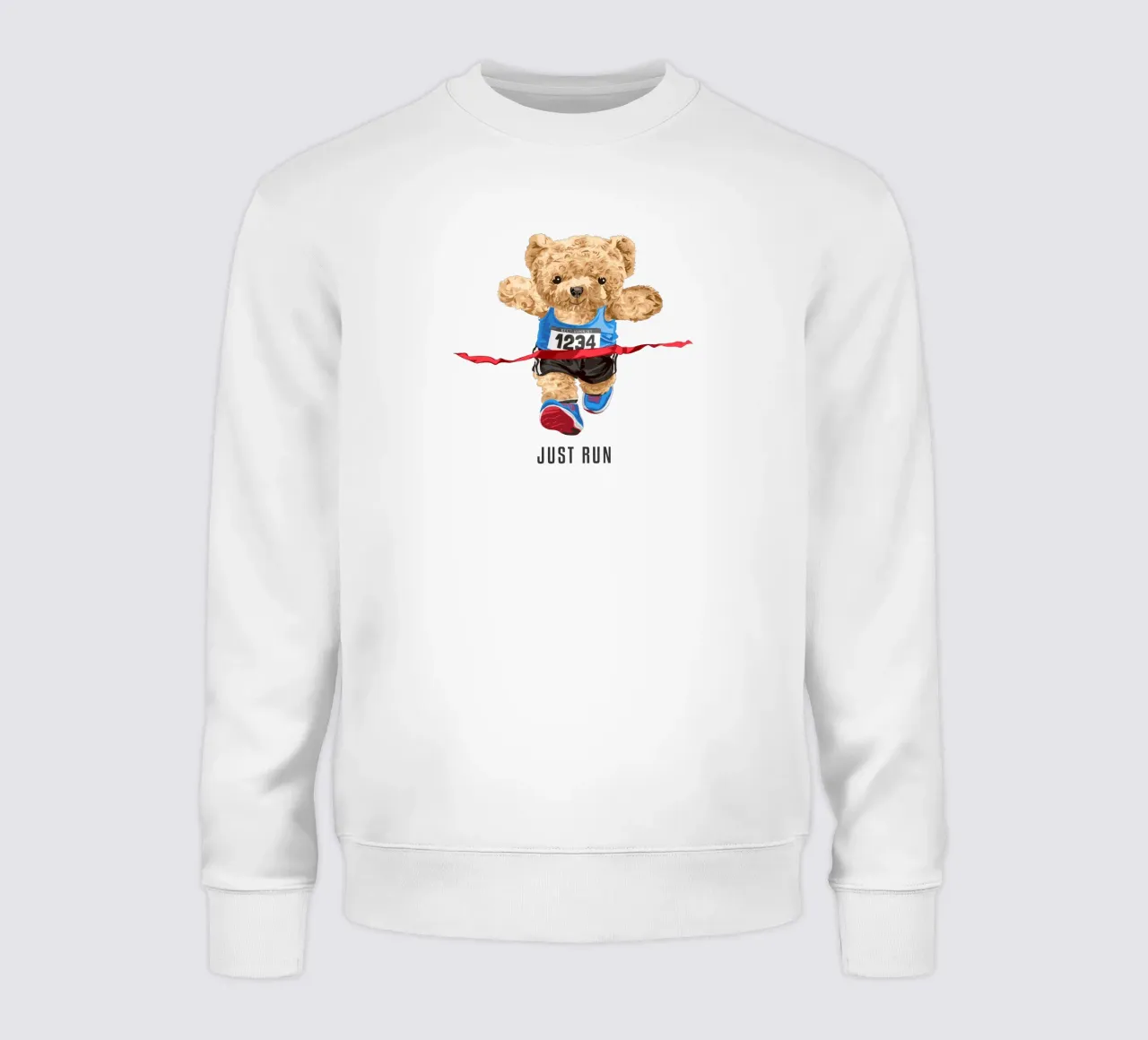 Orso da corsa Just Run felpa da Bear Tees