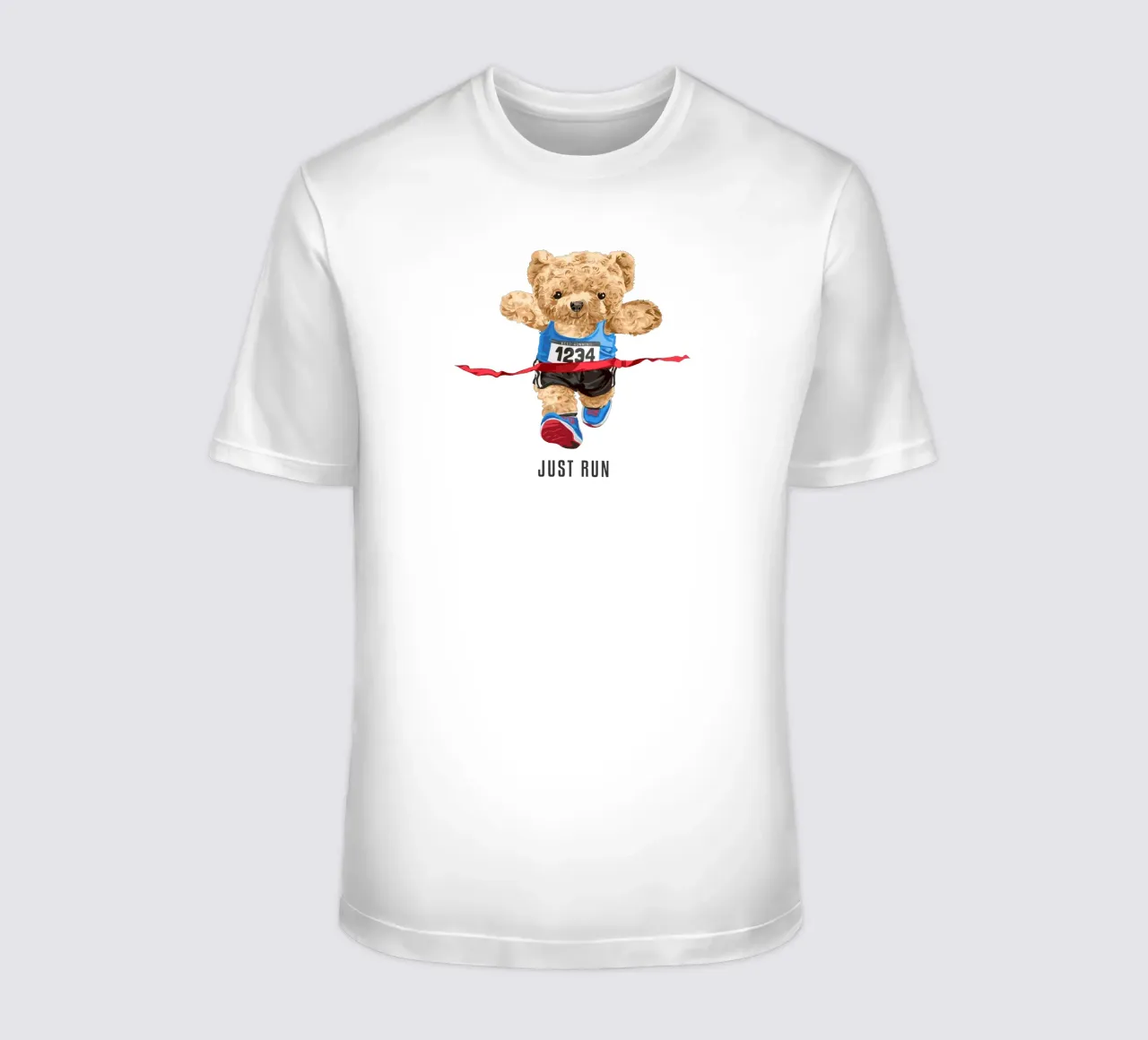 Orso da corsa Just Run t-shirt da Bear Tees