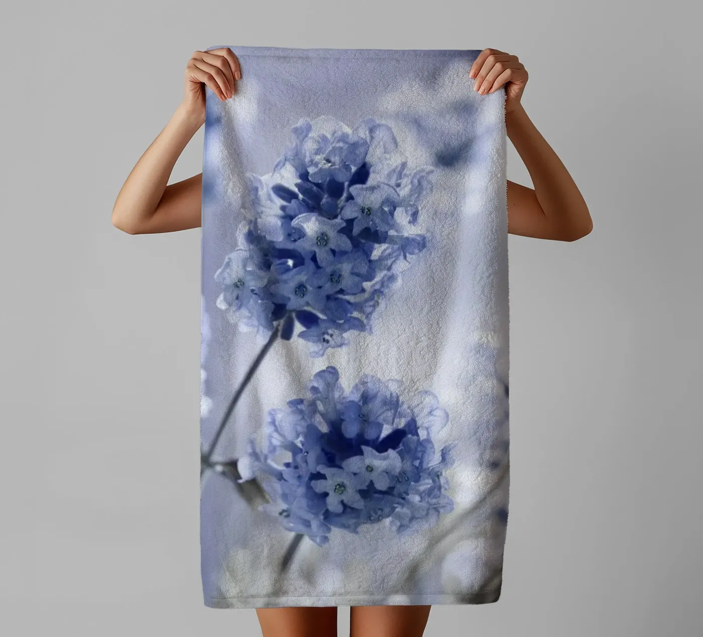 Lavendel badhanddoek van Atteloi Fotografie