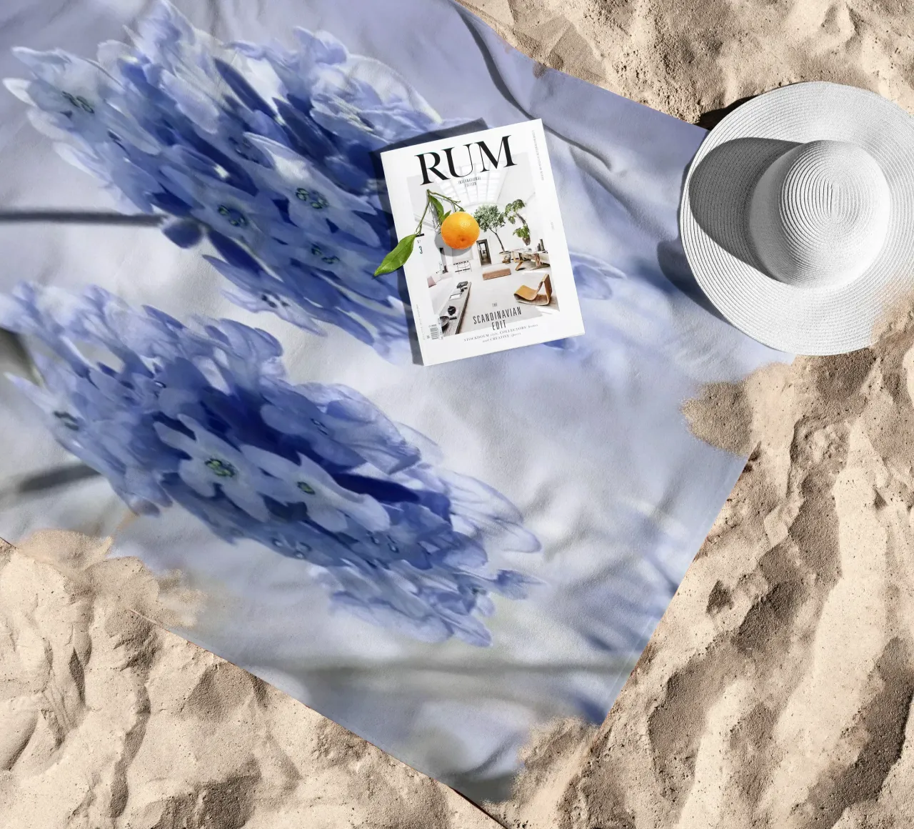 Lavender beach towel by Atteloi