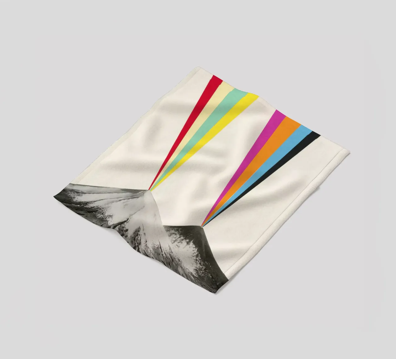 Vulkane Fleecedecke von Cassia Beck Collage