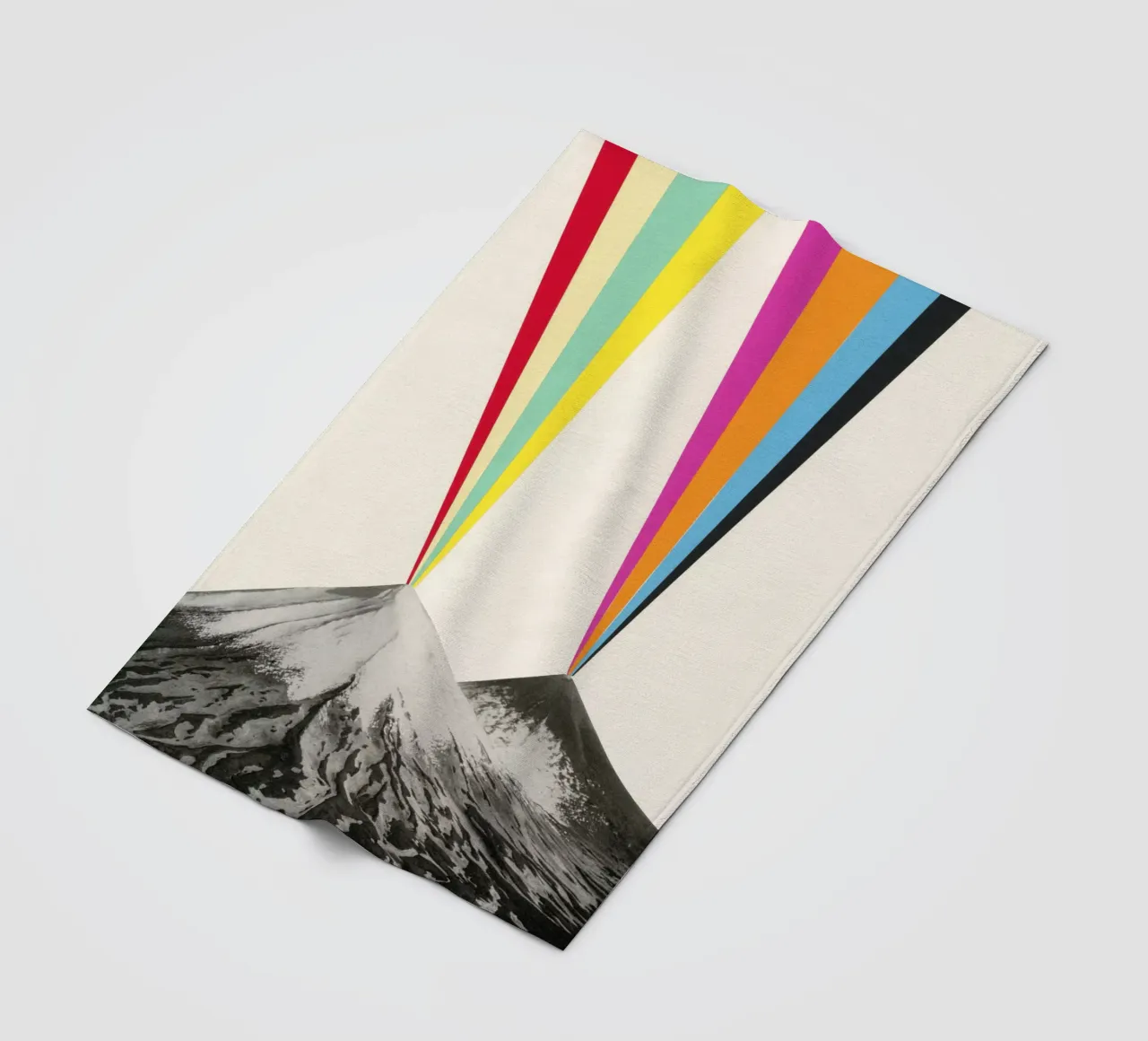 Vulkane Fleecedecke von Cassia Beck Collage