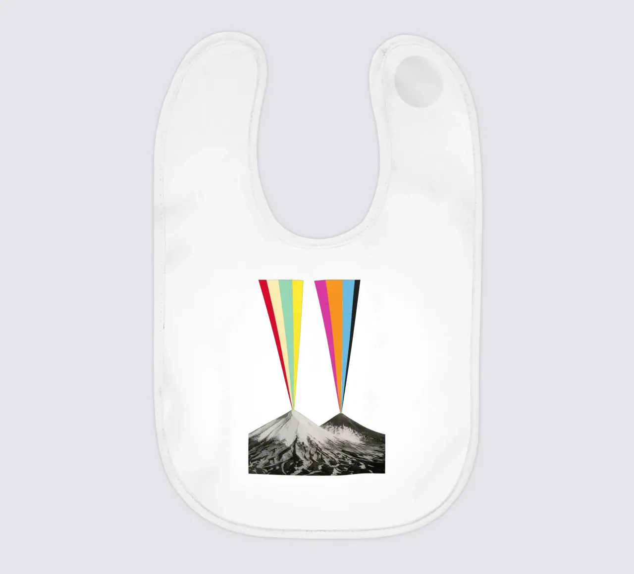 Vulkane Babylätzchen von Cassia Beck Collage