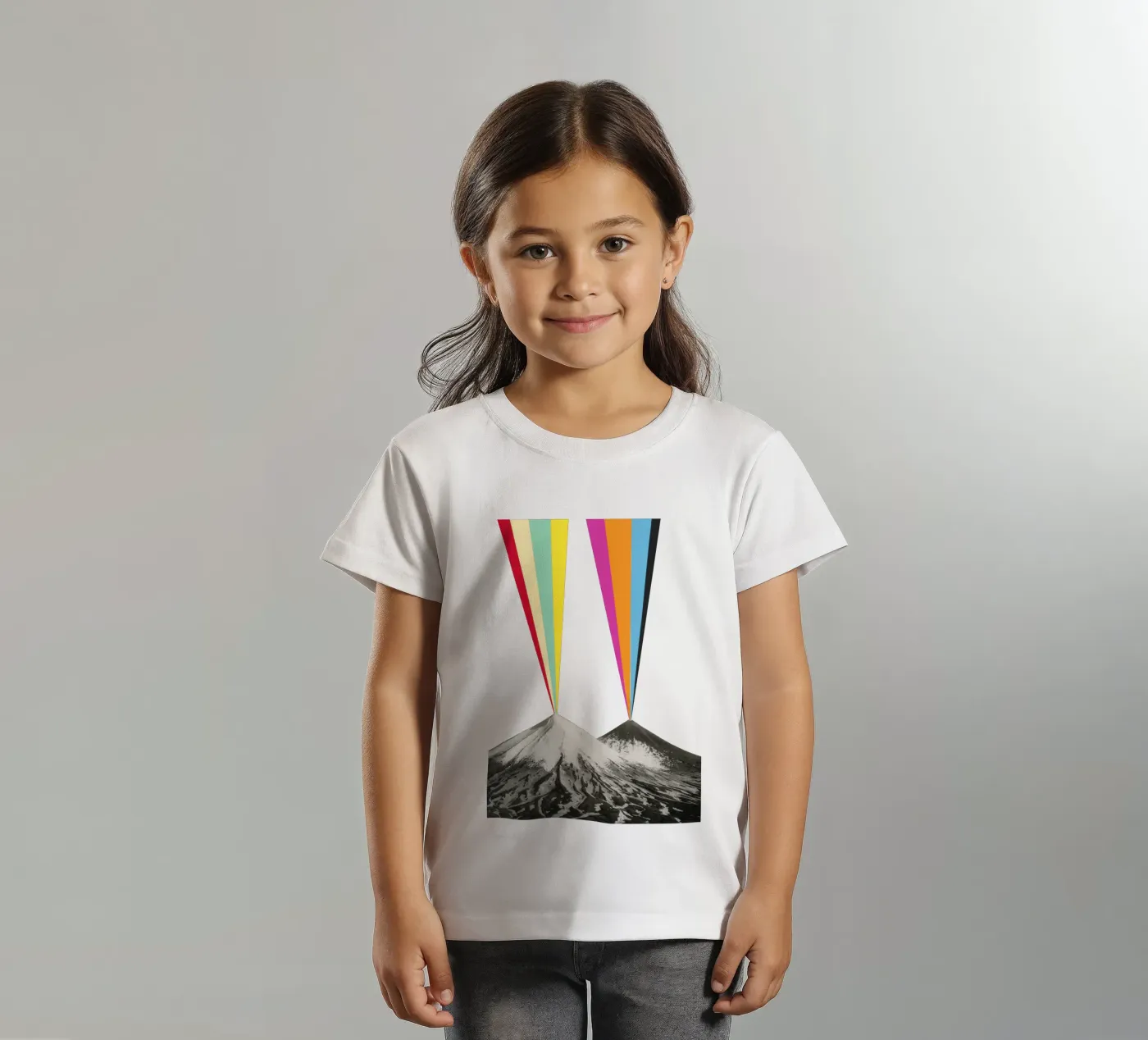 Vulkanen kinder t-shirt van Cassia Beck Collage