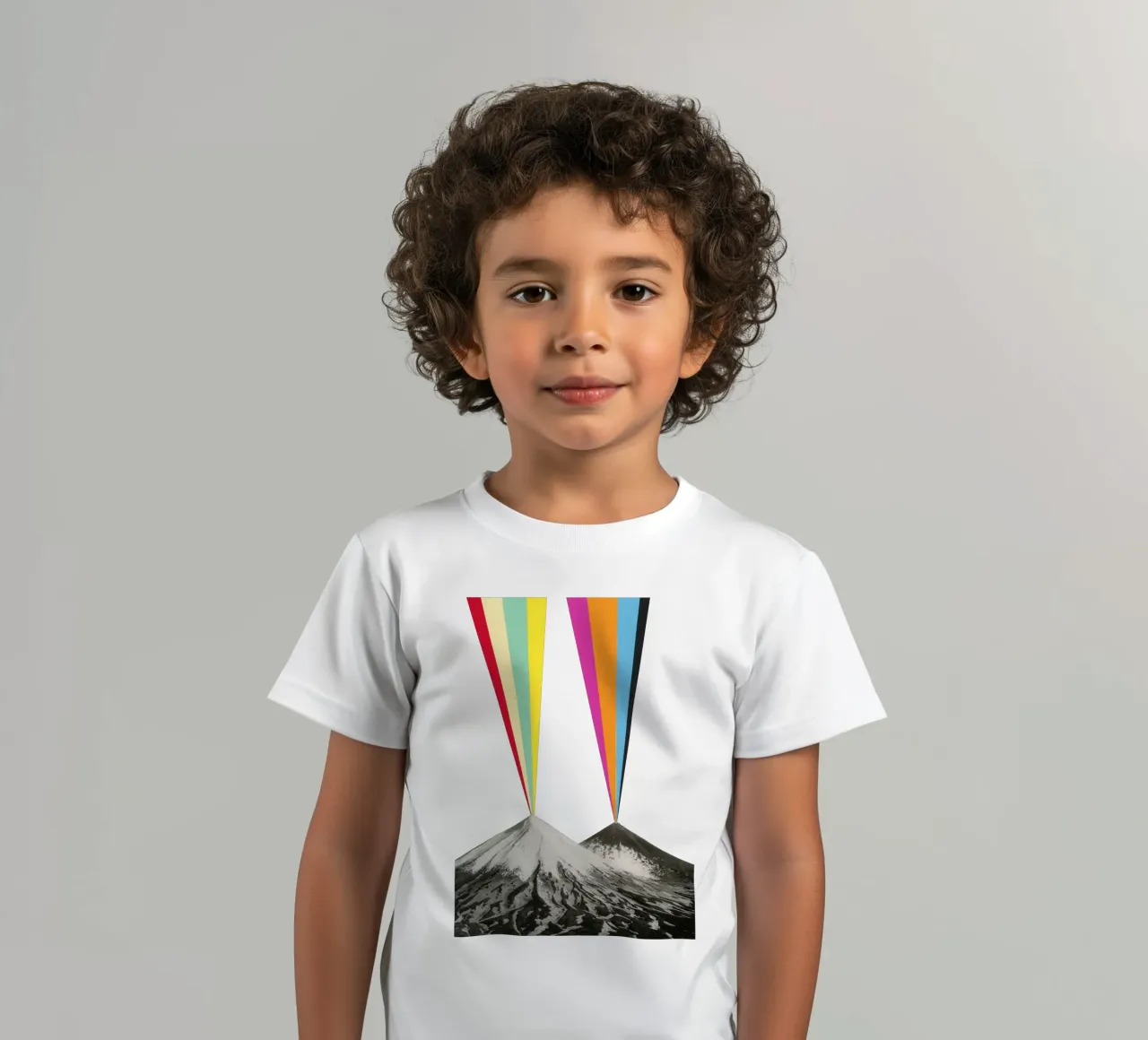Vulkanen kinder t-shirt van Cassia Beck Collage