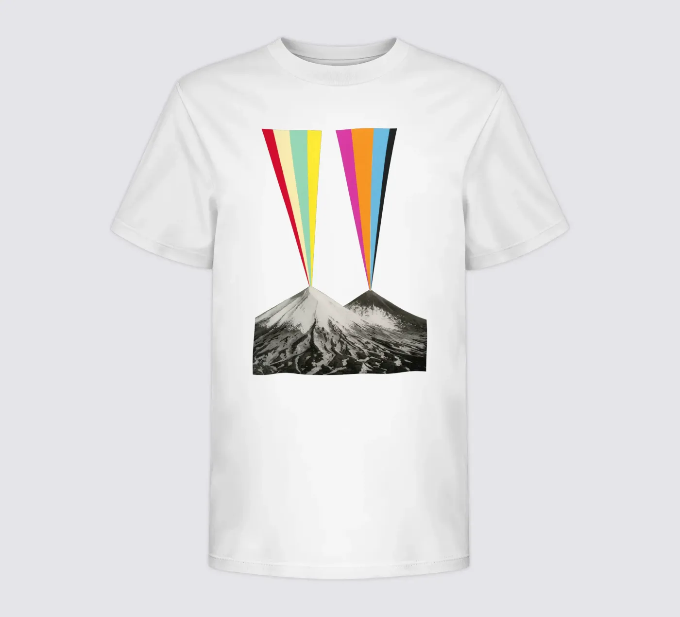 Volcanoes Kinder T-Shirt von Cassia Beck Collage