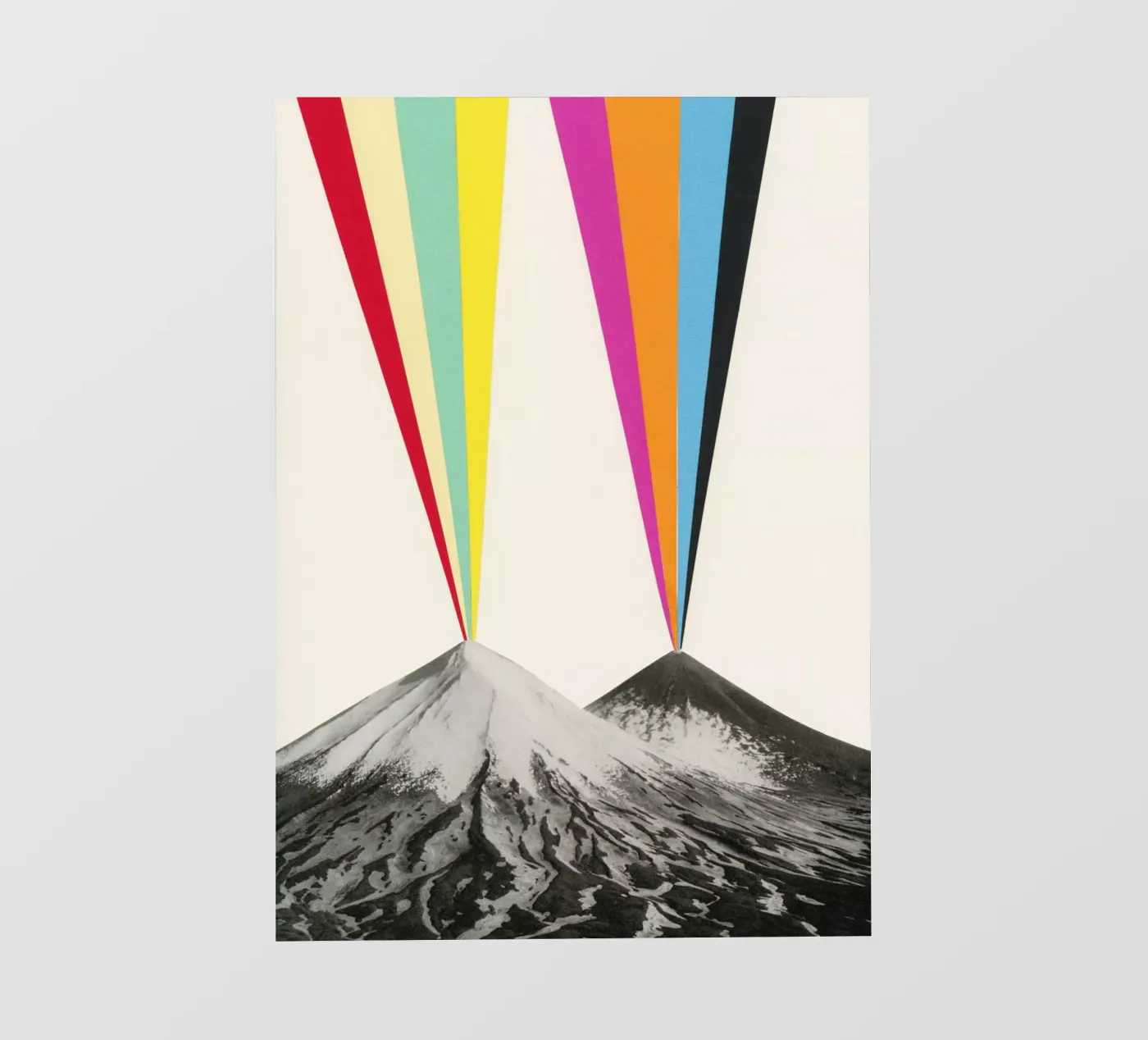 Vulkanen backlit folie van Cassia Beck Collage