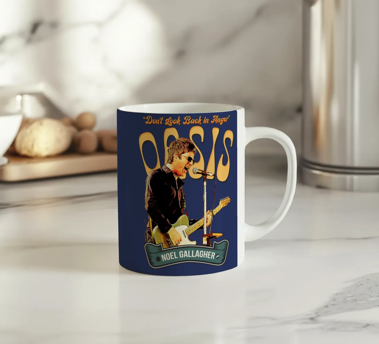 Non guardate indietro con rabbia tazza in ceramica da Gunawan Rb