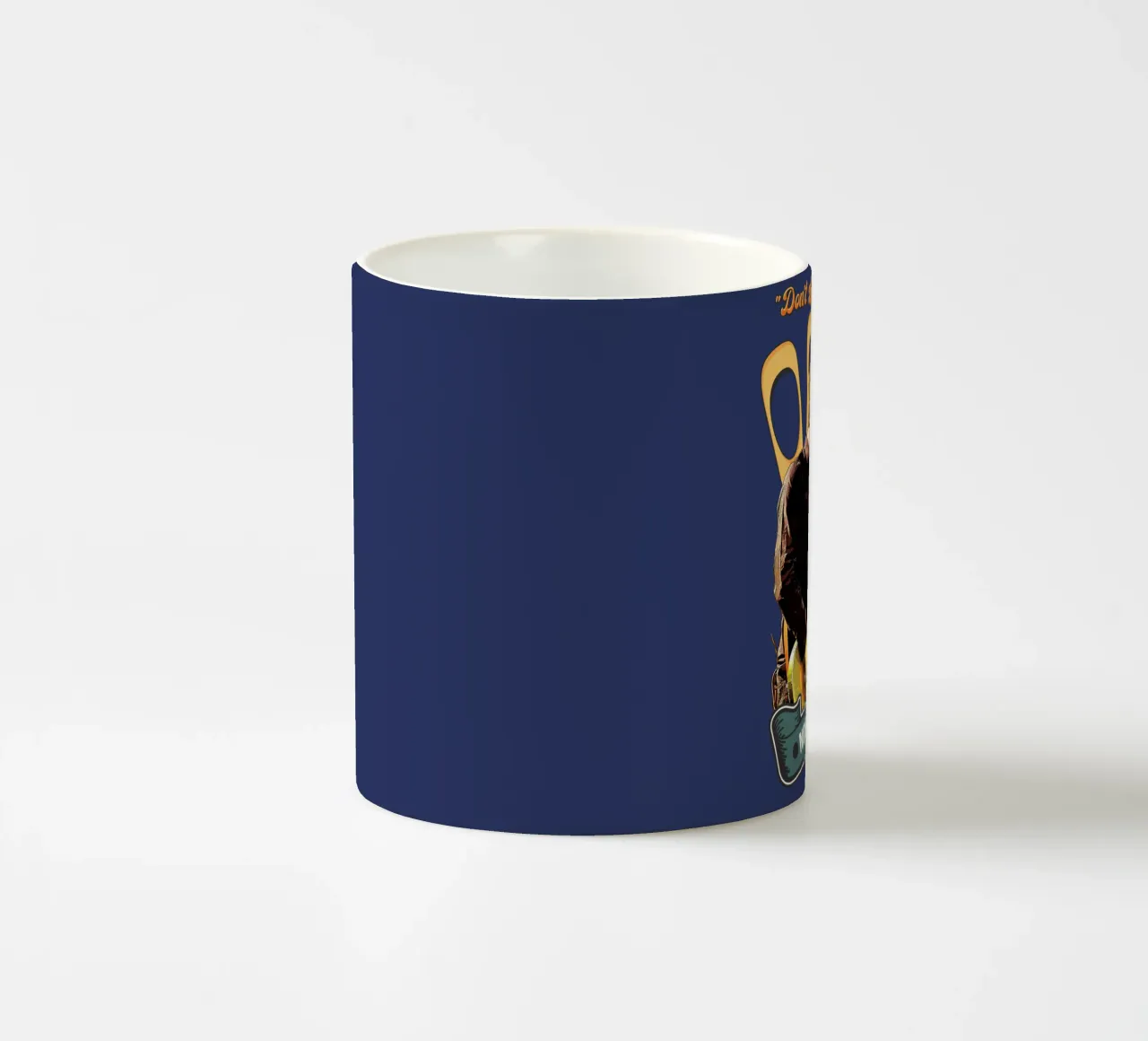 Non guardate indietro con rabbia tazza in ceramica da Gunawan Rb
