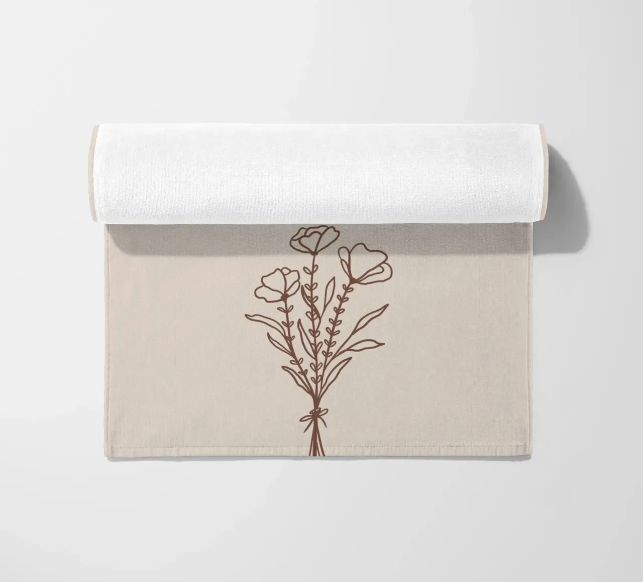 Minimal Boho Line Art - Sanft ist auch stark telo mare da Spruch drauf!