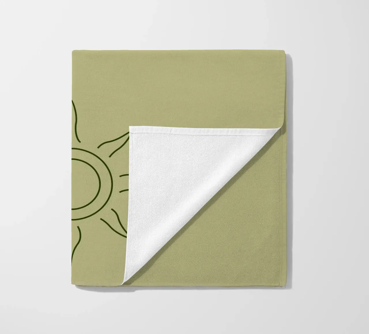 Ich bin genug - Minimal Boho Line Art telo mare da Spruch drauf!