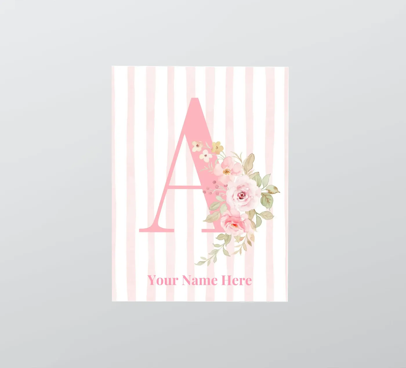 Letter A, Personalized Name Print, Personalized initial adesivo da The Custom Letter