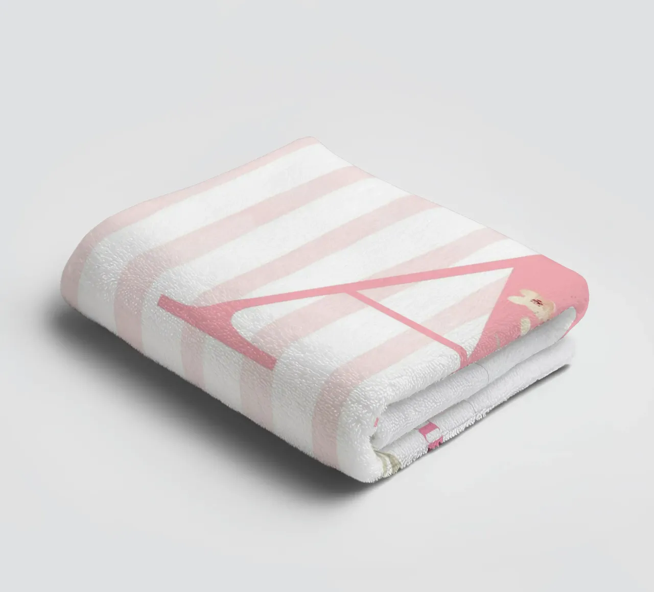 Letter A, Personalized Name Print, Personalized initial towel by The Custom Letter