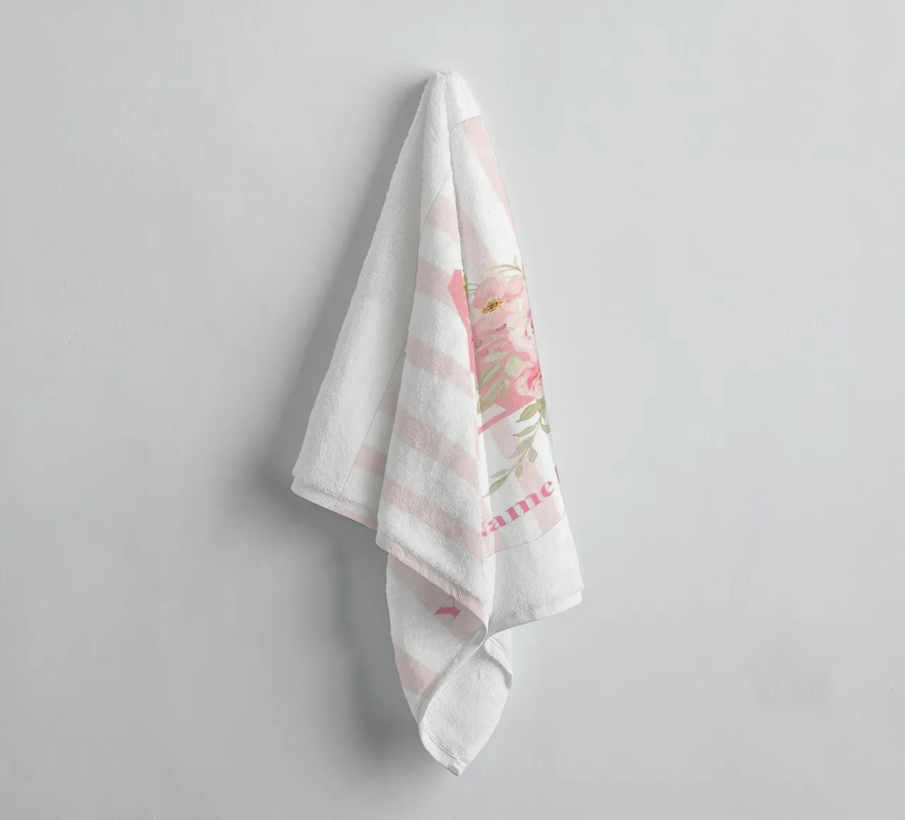 Letter A, Personalized Name Print, Personalized initial towel by The Custom Letter