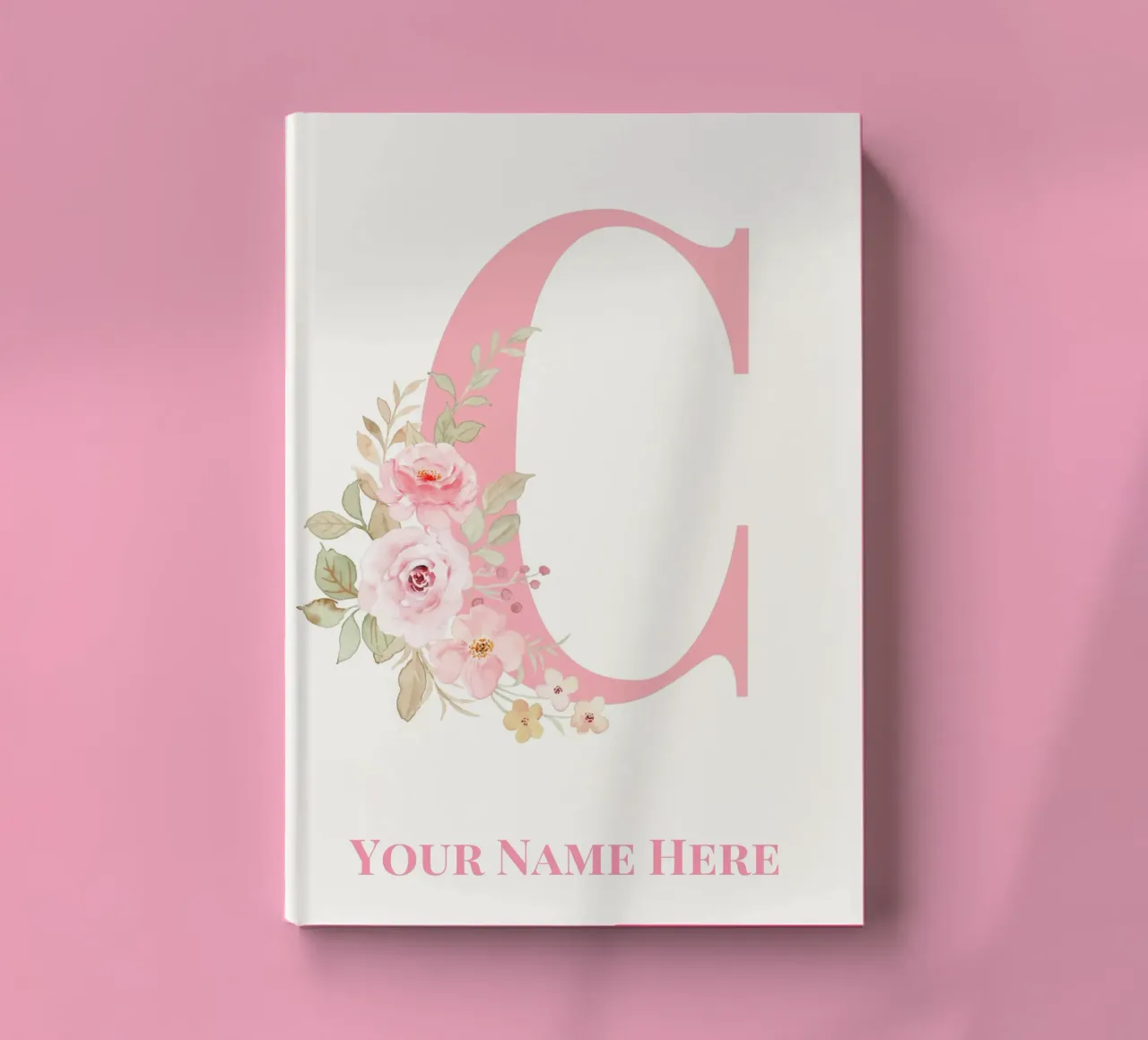 Letter C, Personalized Name Print, Personalized initial notebook by The Custom Letter