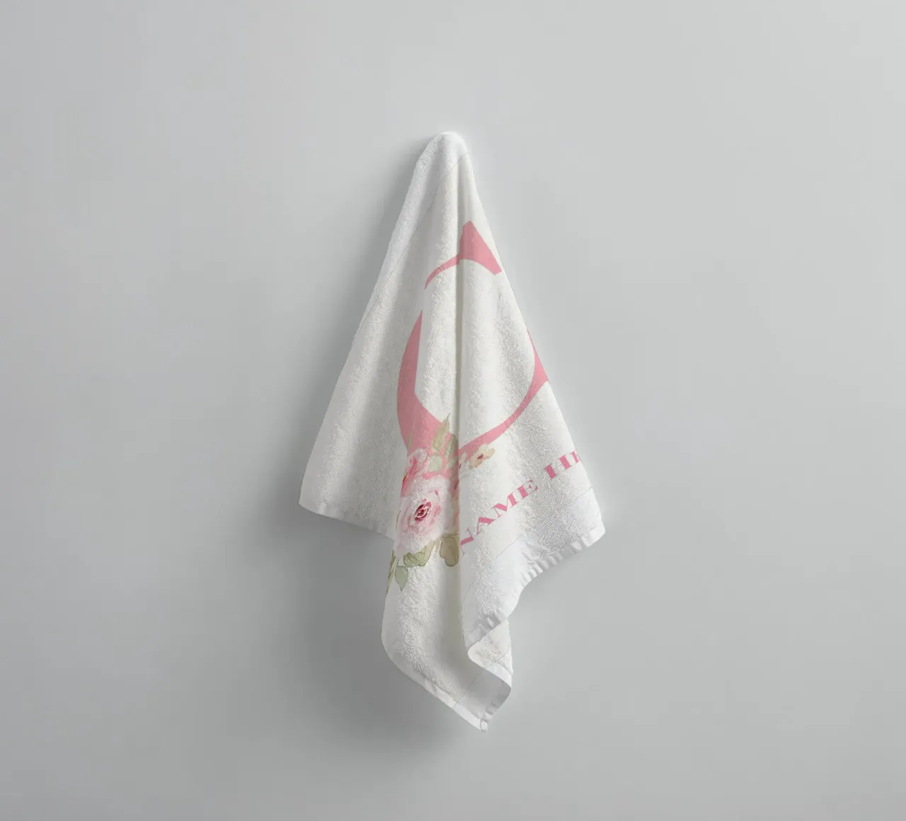 Letter C, Personalized Name Print, Personalized initial towel by The Custom Letter