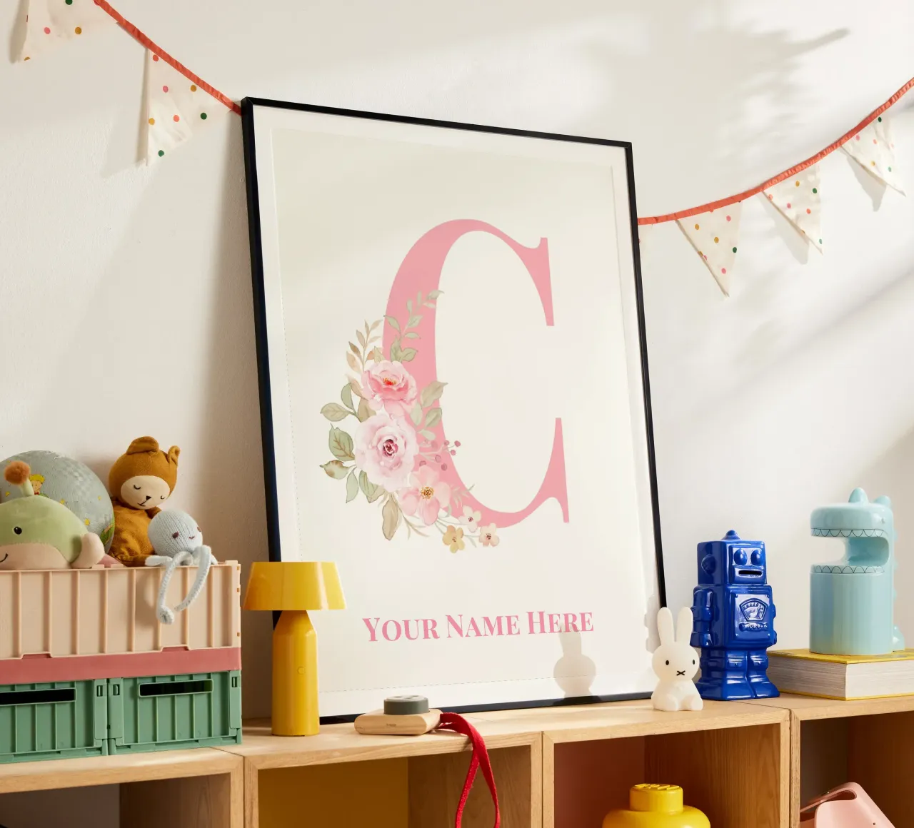 Letter C, Personalized Name Print, Personalized initial hahnemühle by The Custom Letter