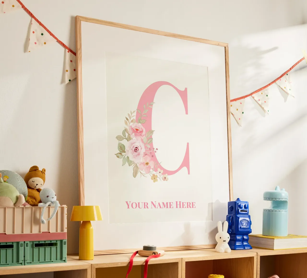 Letter C, Personalized Name Print, Personalized initial hahnemühle by The Custom Letter