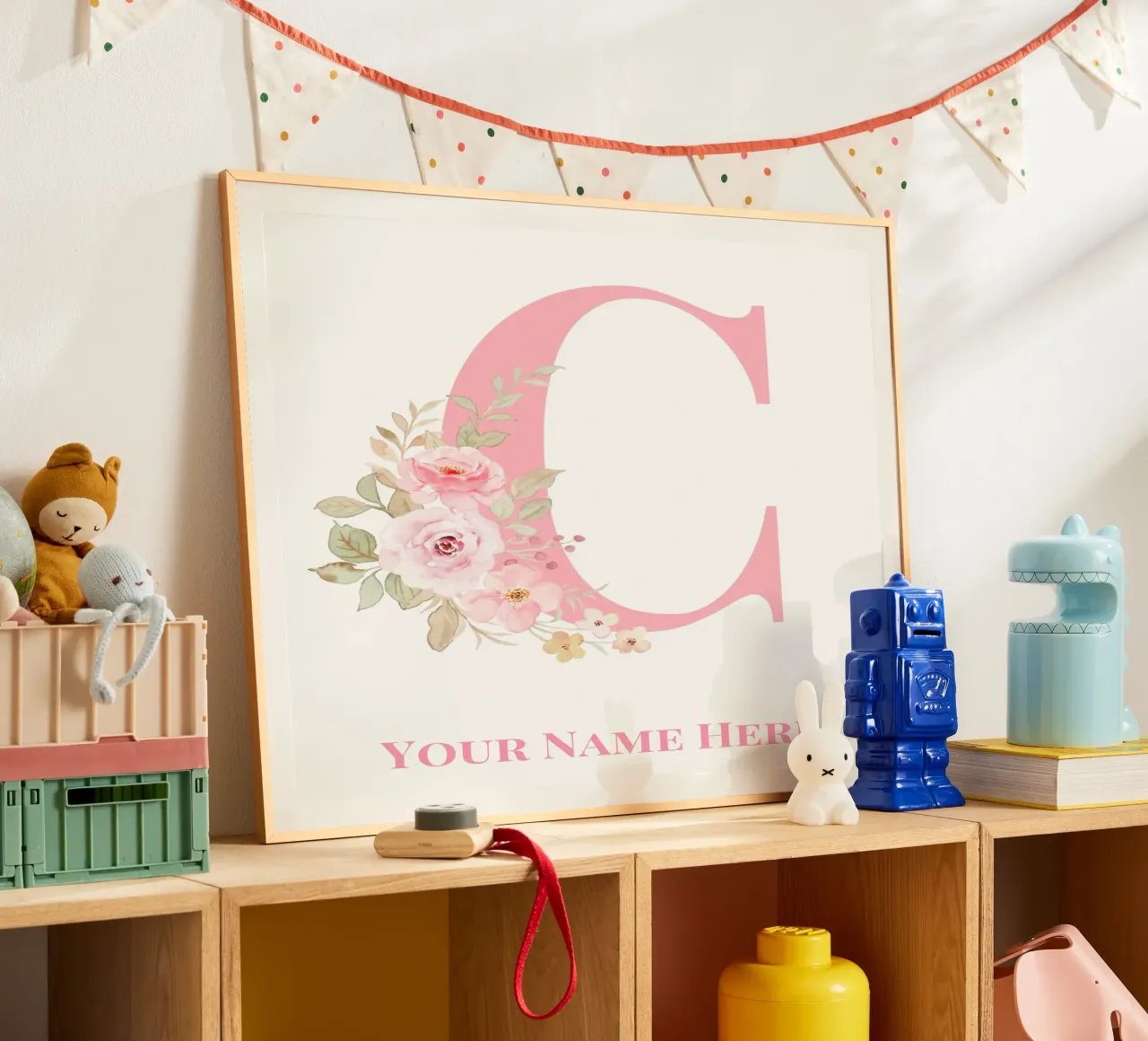 Letter C, Personalized Name Print, Personalized initial hahnemühle by The Custom Letter