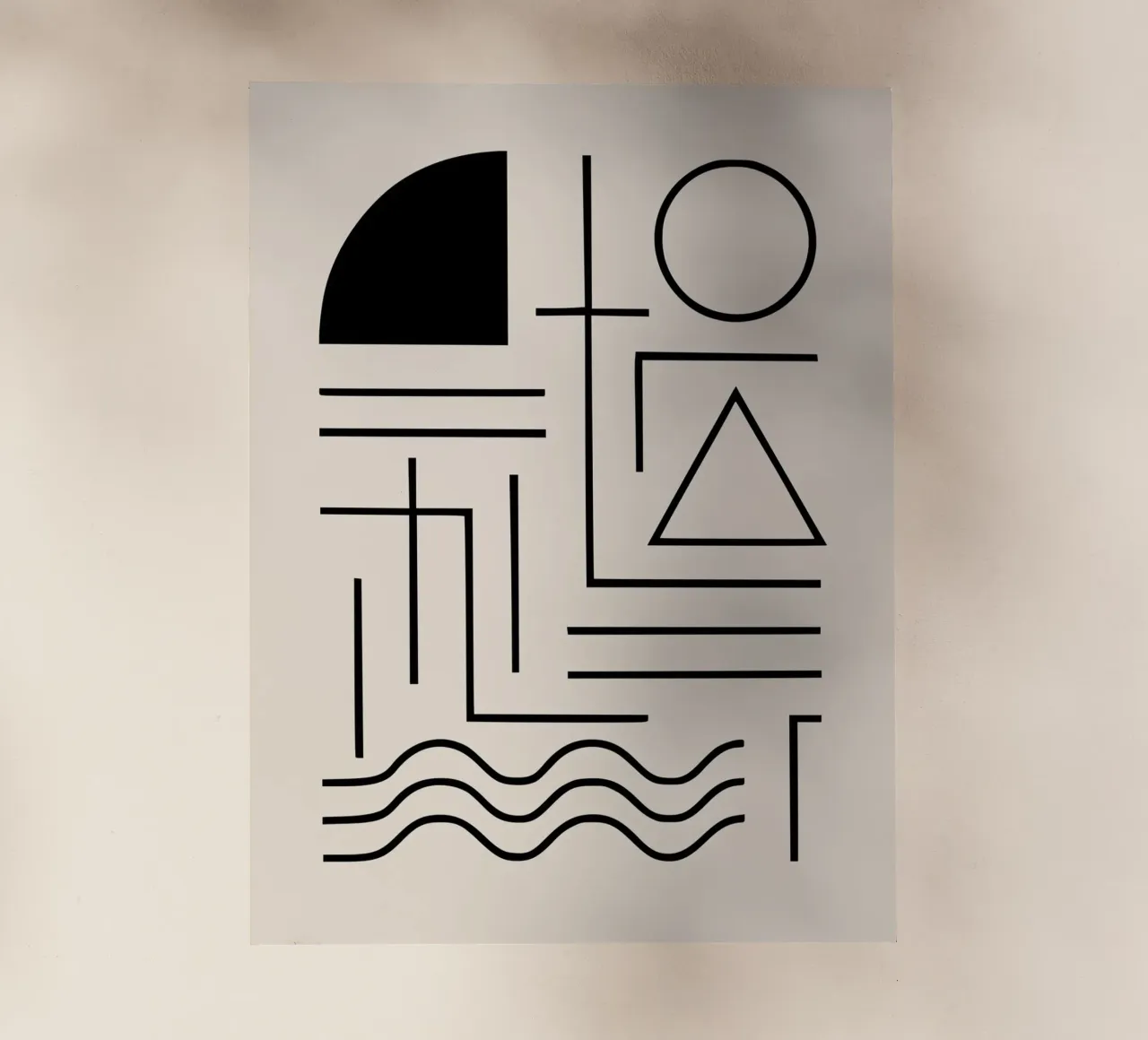 Design geometrico minimale pellicola backlit da Life of Pie