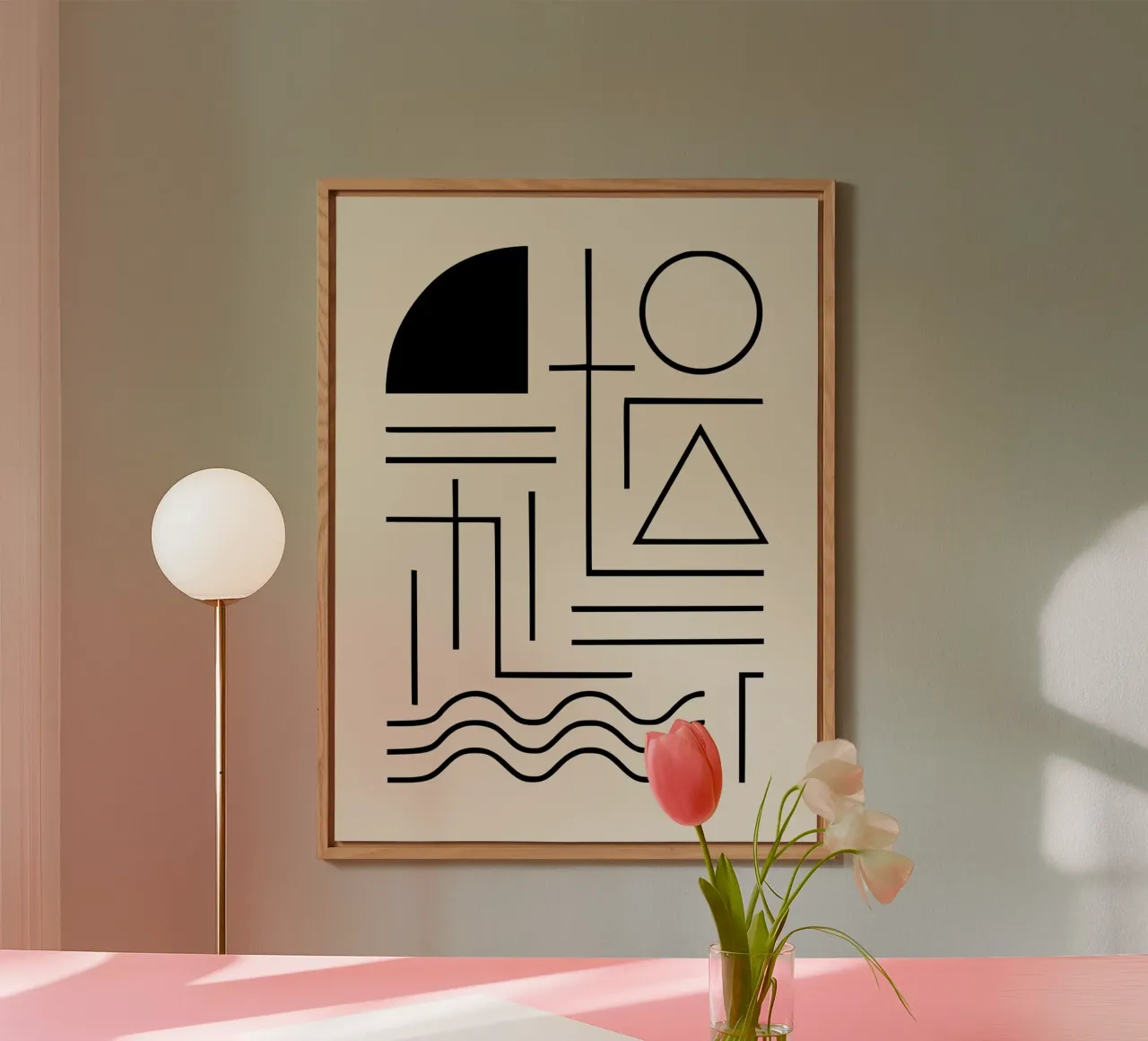 Design geometrico minimale alluminio dibond da Life of Pie