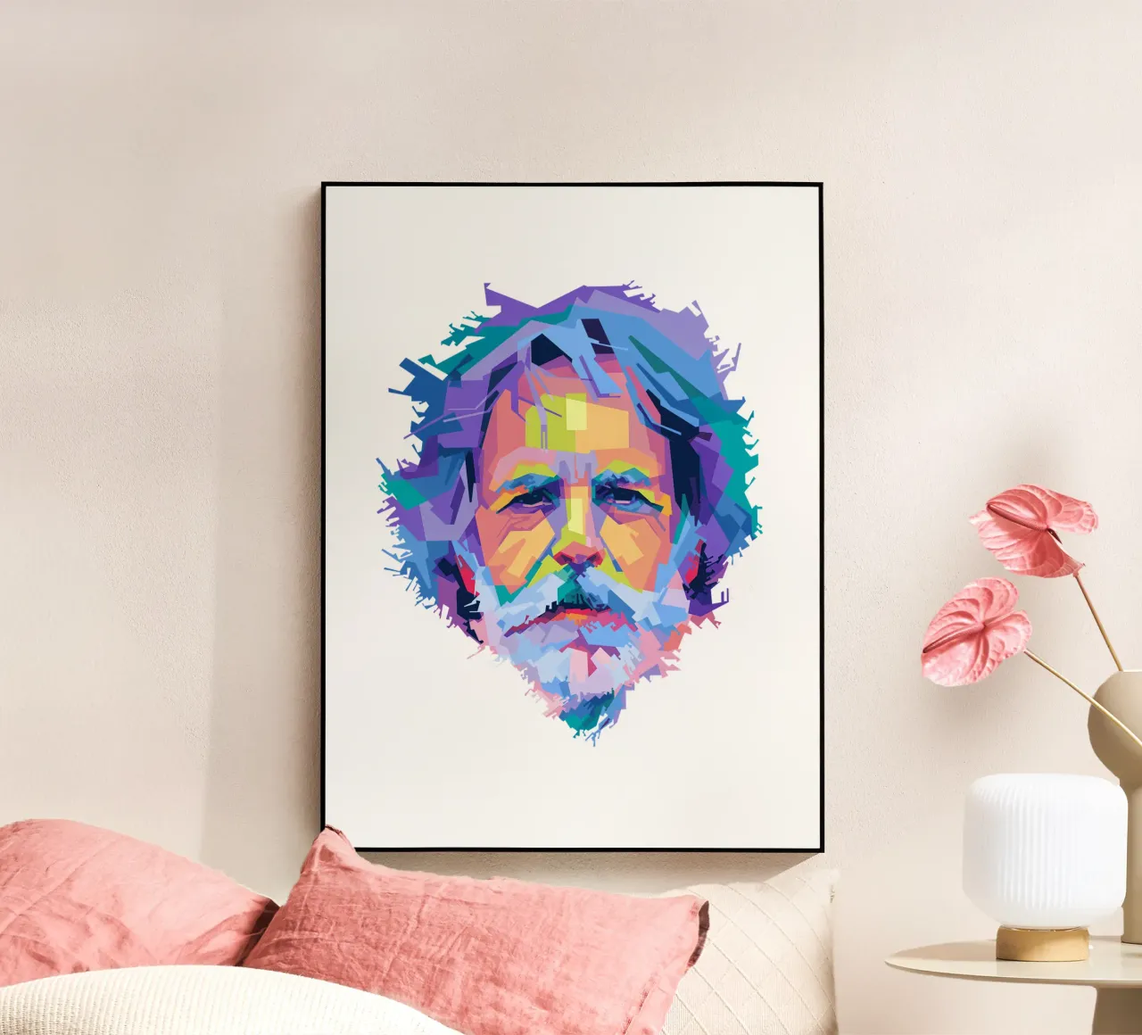 Bob Weir Pop Art plexiglass da Alkahfsmart