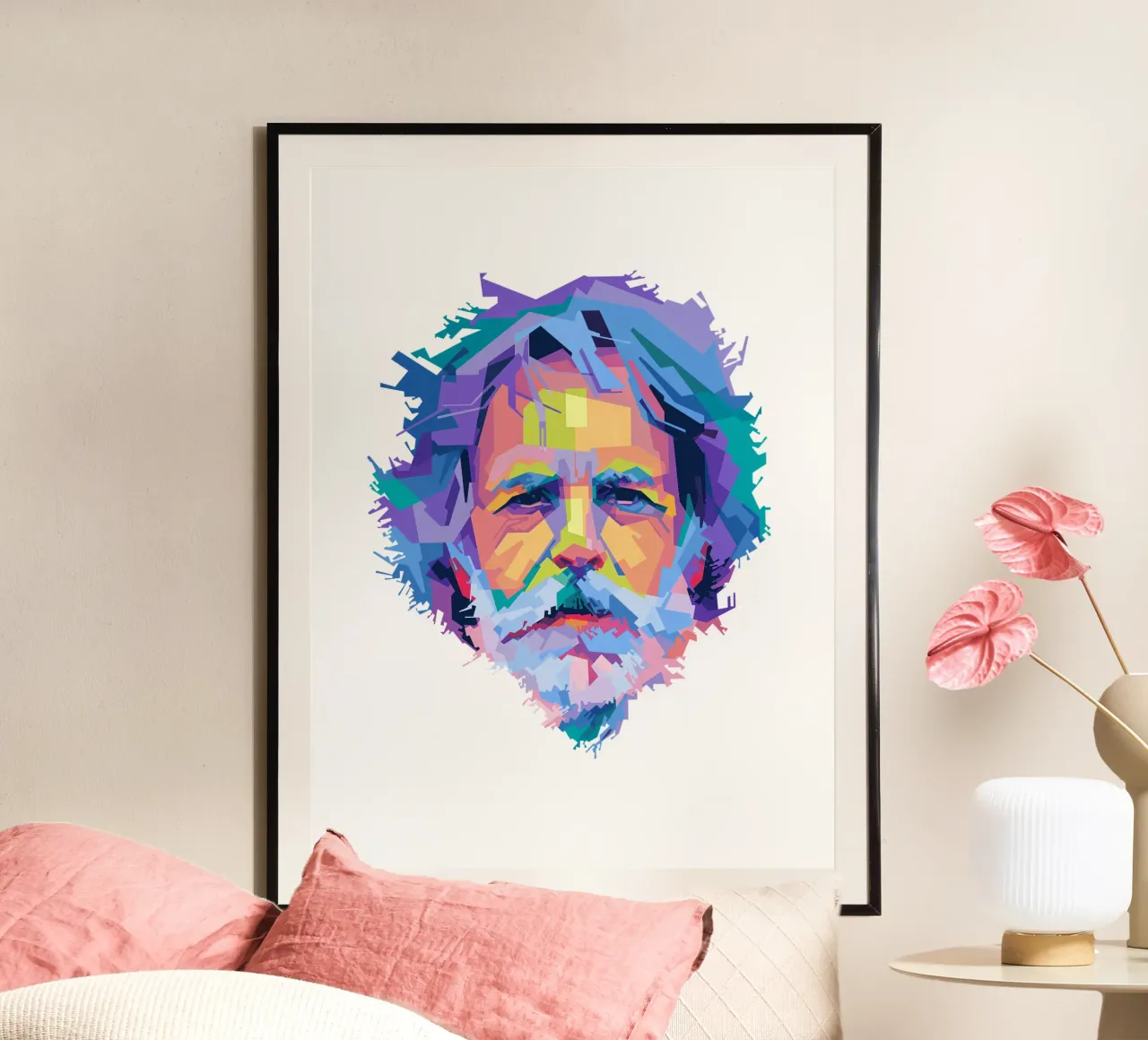 Bob Weir Pop Art carta hahnemühle da Alkahfsmart