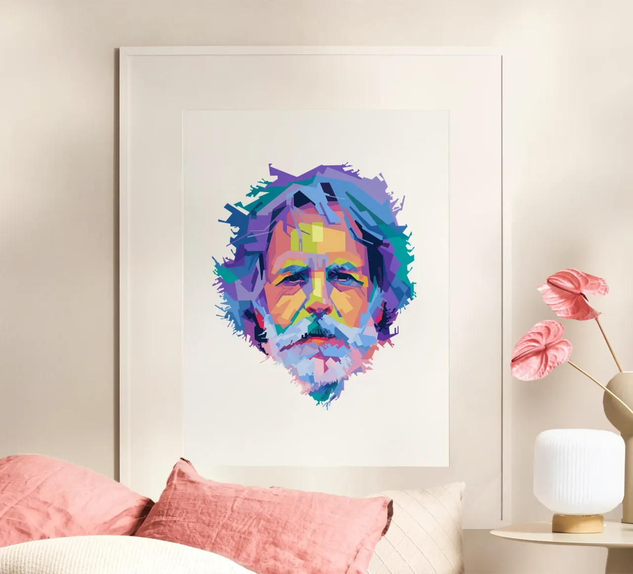 Bob Weir Pop Art carta hahnemühle da Alkahfsmart