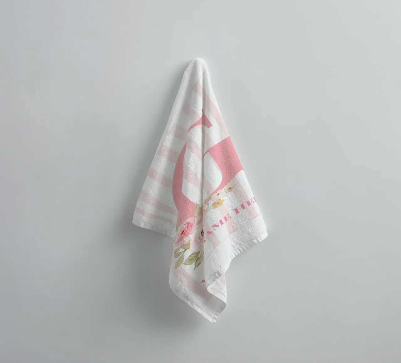 Letter G, Personalized Name Print, Personalized initial towel by The Custom Letter