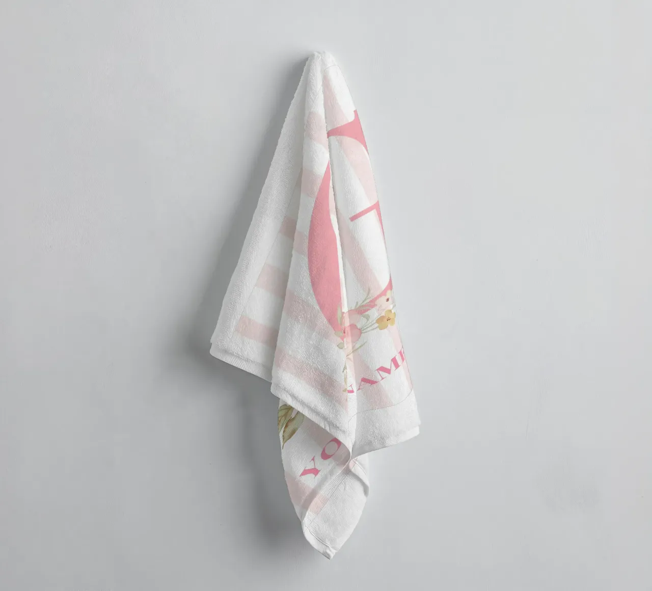 Letter G, Personalized Name Print, Personalized initial towel by The Custom Letter