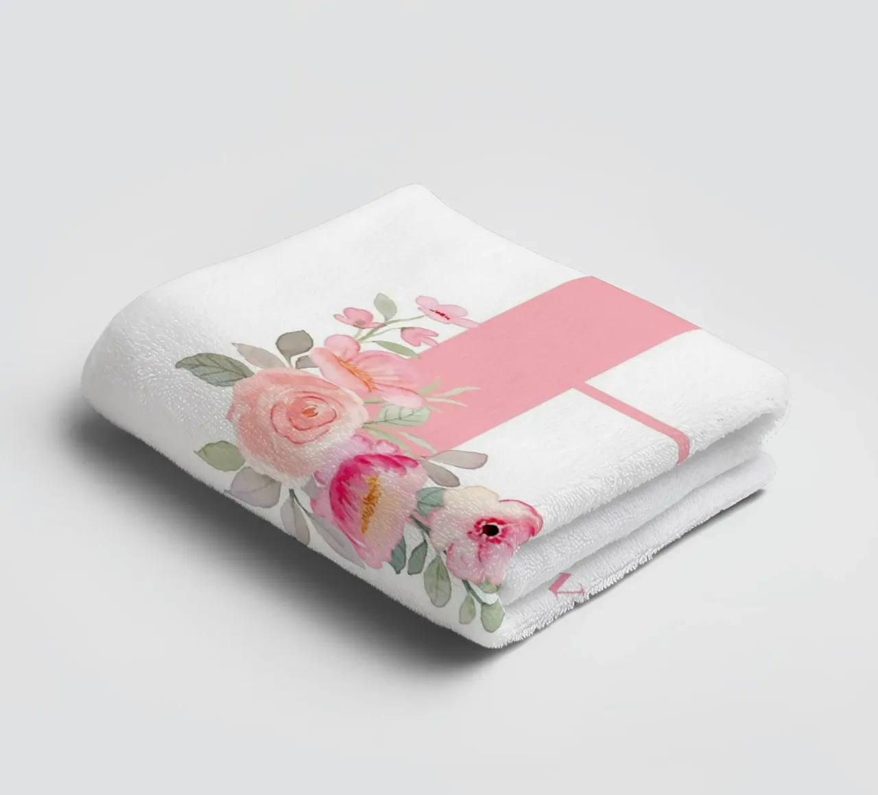 Letter H, Personalized Name Print, Personalized initial towel by The Custom Letter