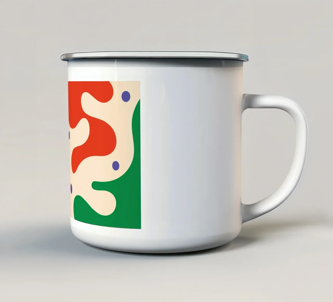 Blob Water Drop Summer emaille mok van Studio Fun Boy