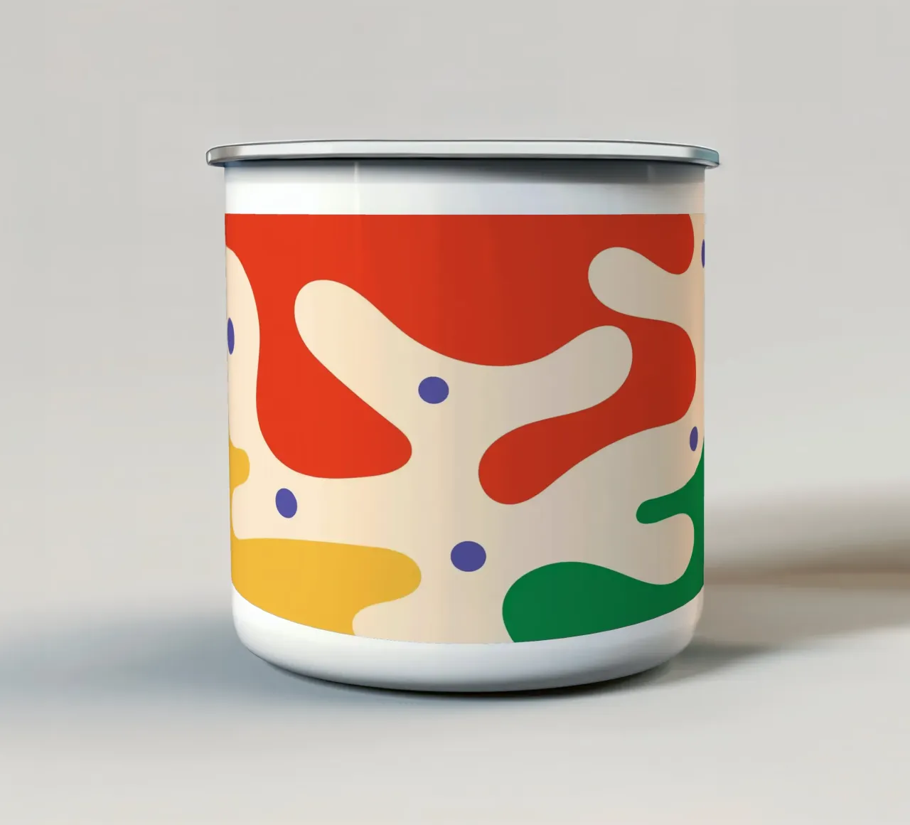 Blob Water Drop Summer emaille mok van Studio Fun Boy