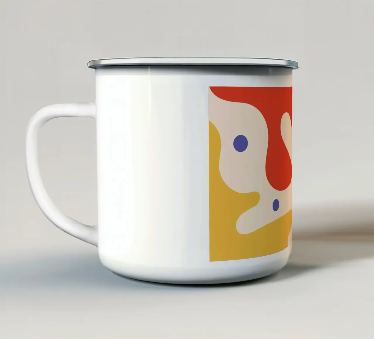 Blob Water Drop Summer emaille mok van Studio Fun Boy