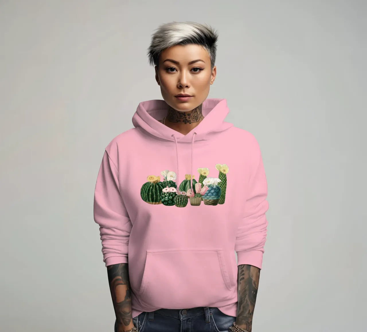 Cactustuin hoodie van Cassia Beck Collage