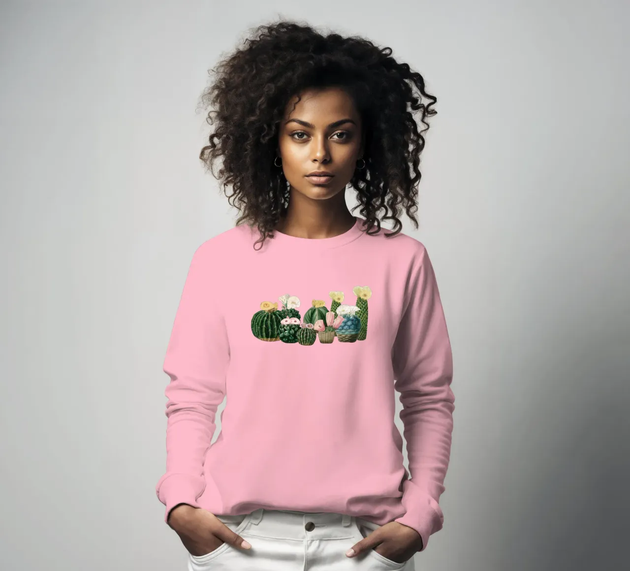 Cactustuin sweatshirt van Cassia Beck Collage