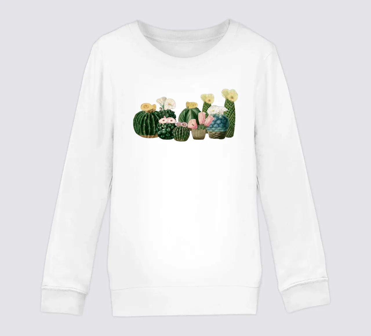 Kaktusgarten Kinder Sweatshirt von Cassia Beck Collage
