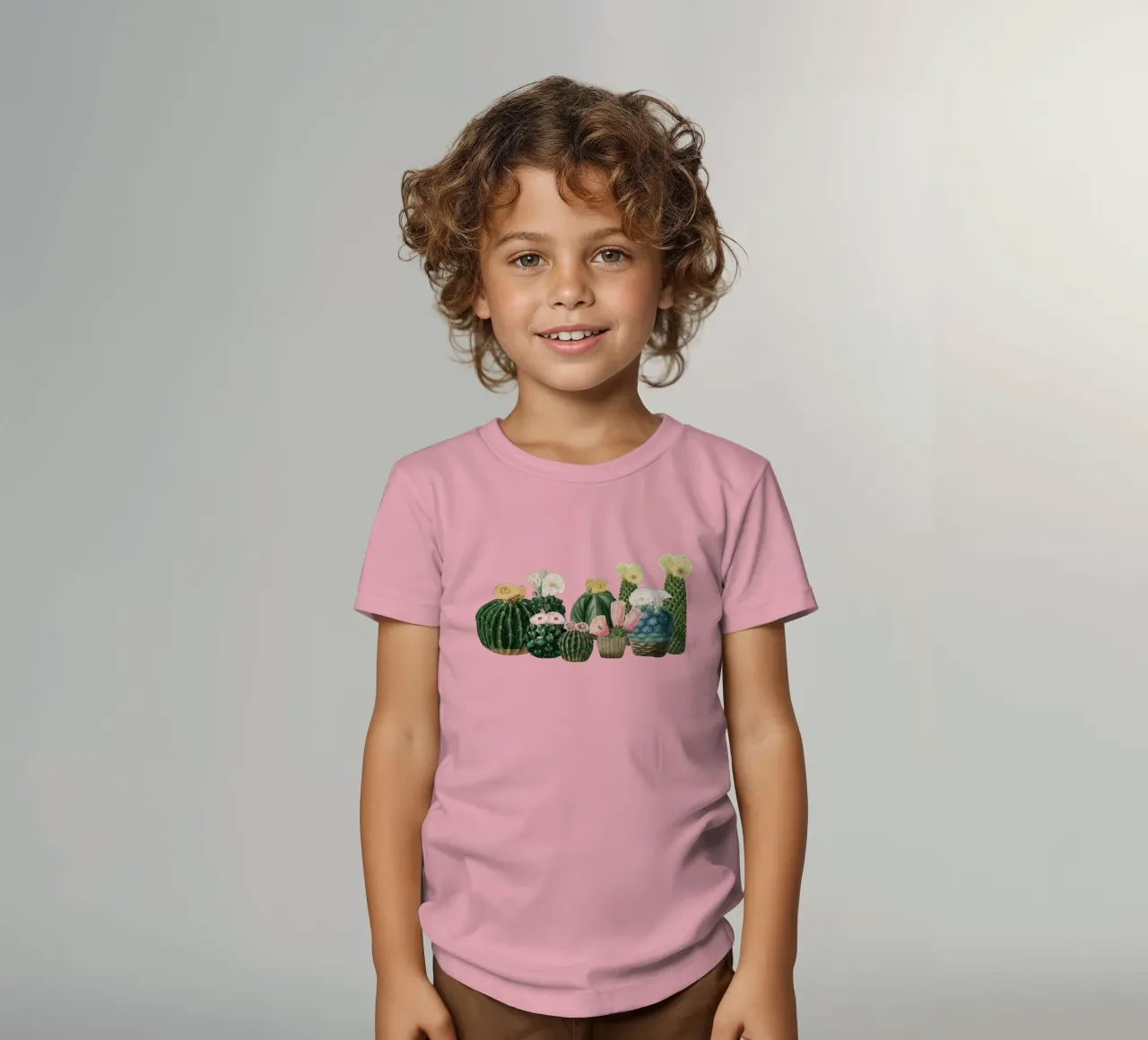 Cactustuin kinder t-shirt van Cassia Beck Collage