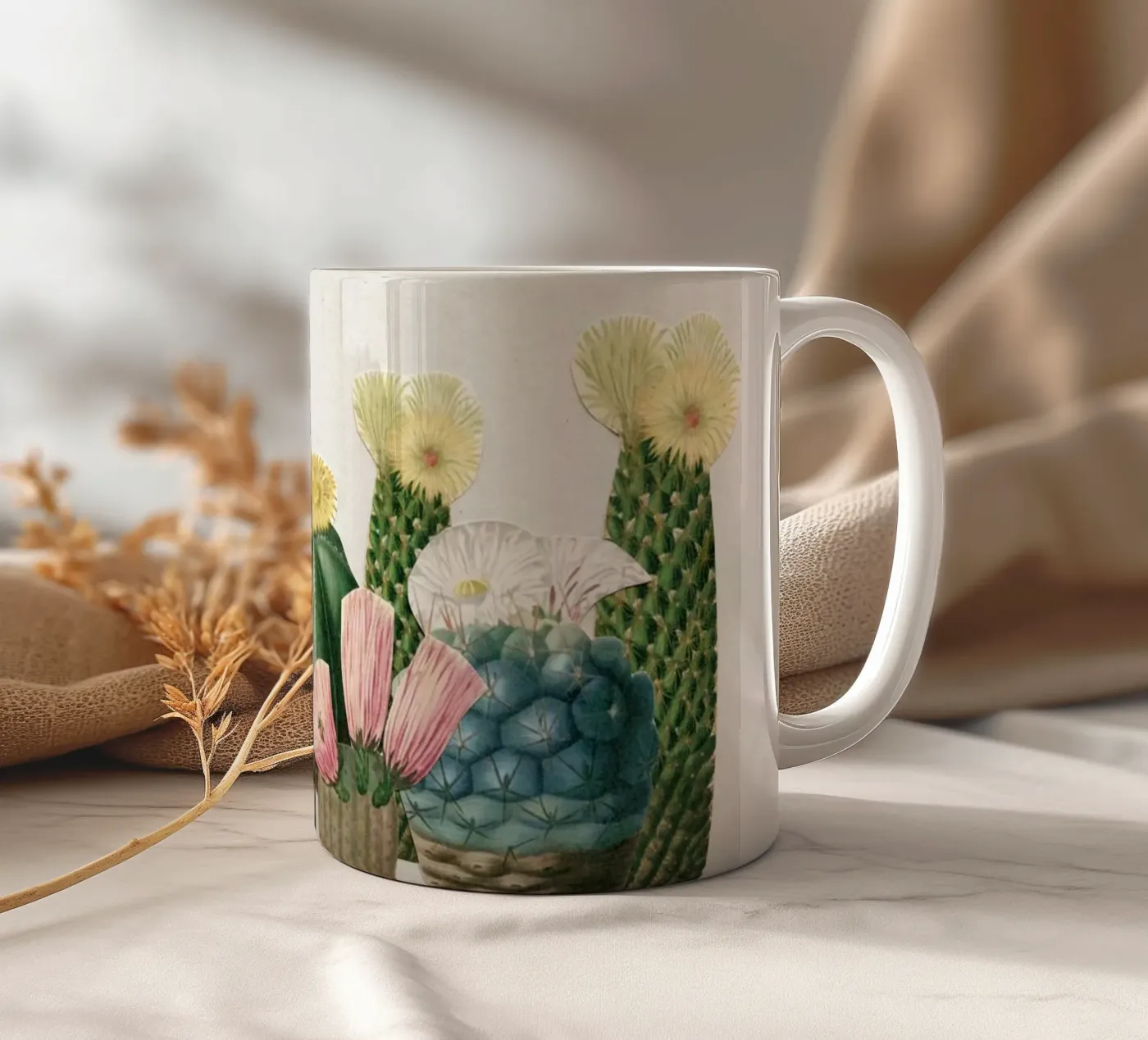 Cactus Garden keramische mok van Cassia Beck Collage