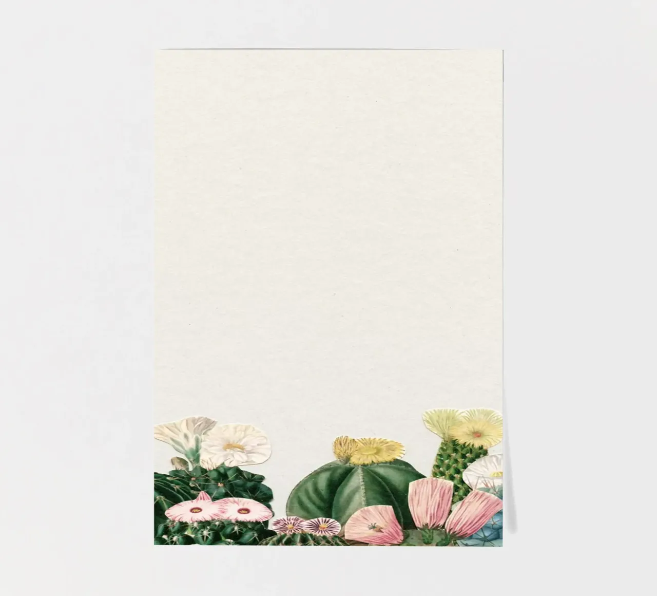 Cactustuin stickervel van Cassia Beck Collage