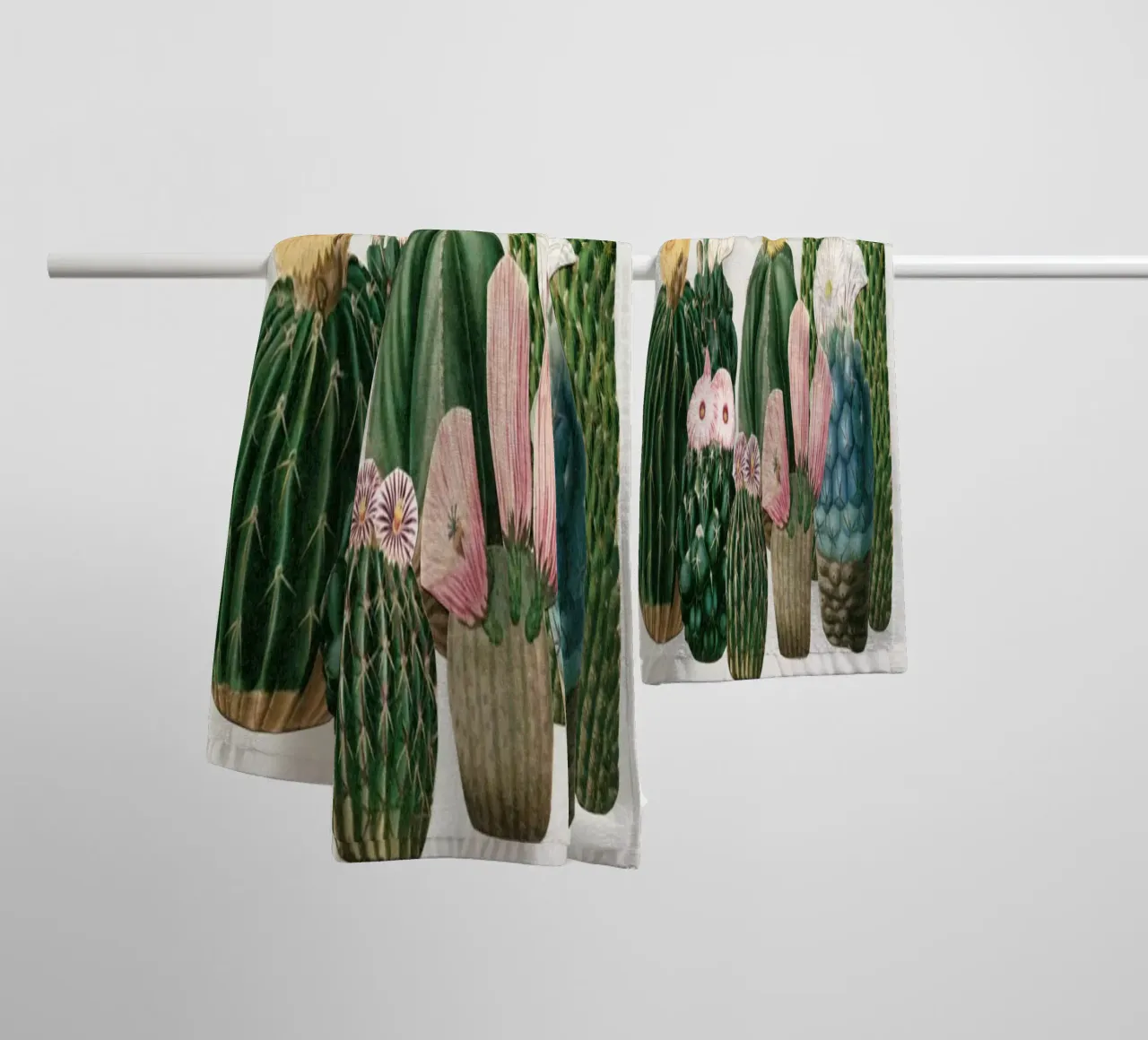 Cactustuin badhanddoek van Cassia Beck Collage