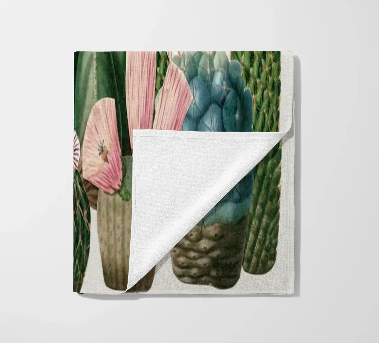 Cactustuin strandhanddoek van Cassia Beck Collage