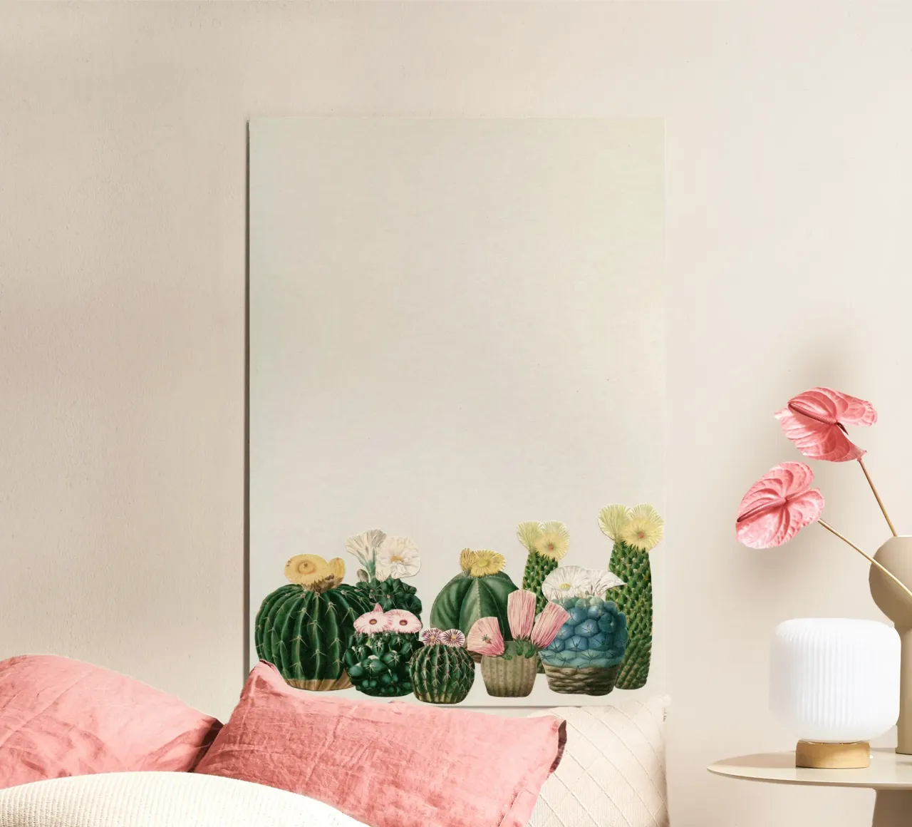 Cactustuin poster van Cassia Beck Collage