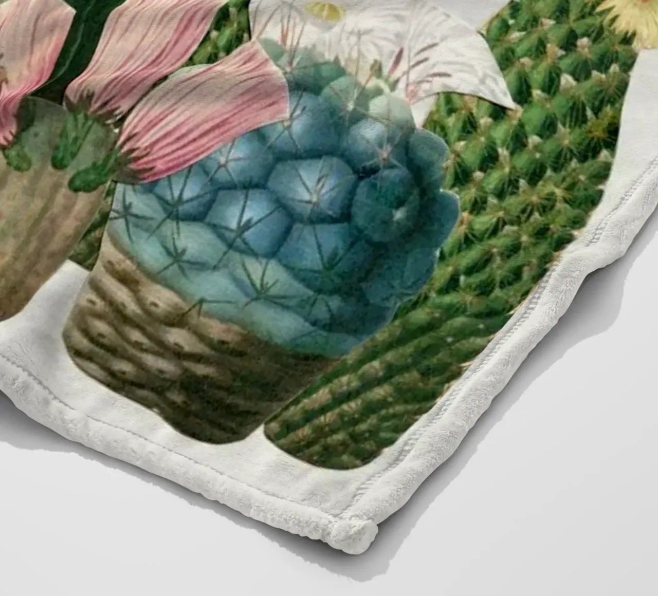 Cactus Garden fleecedeken van Cassia Beck Collage