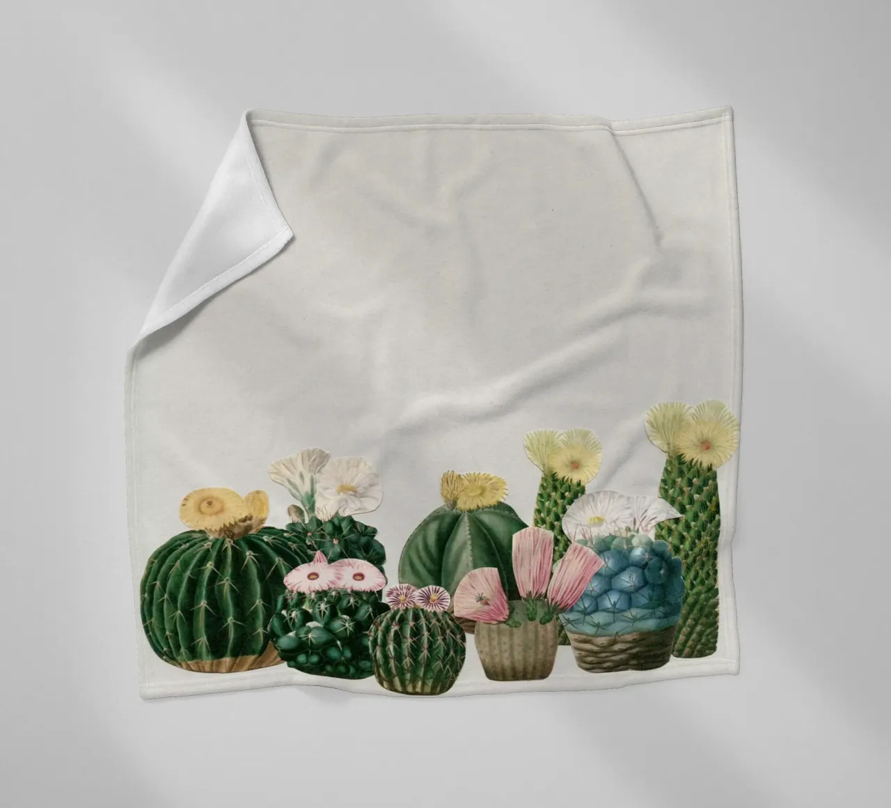 Cactus Garden fleecedeken van Cassia Beck Collage