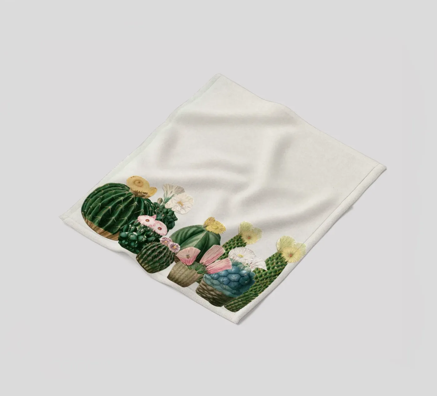 Cactustuin fleecedeken van Cassia Beck Collage